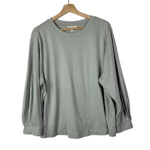 Prologue Light Sage Green Crewneck Long Sleeve Top XXL